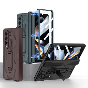 Magnetic Folding Armor Case for Samsung Galaxy Z Fold 4 5G with Bracket Anti-Drop Shockproof Full Protection Cover - 0 Find Epic Store