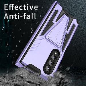 Case For Samsung Galaxy Z Fold 4 Armor Stand Holder Rugged Silicone Shockproof Case For Galaxy Z Fold 3 5G Back Cover - 0 Find Epic Store