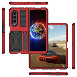 With Bracket+ Full Protective For Samsung Galaxy Z Fold 4 5G 2022 Case Kickstand Dual Layer Protective Shockproof for Z Fold4 - 0 Find Epic Store