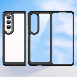 Clear Hard PC Back Case For Samsung Galaxy Z Fold 4 Camera Lens Protective Soft TPU Bumper Transparent Cover For Galaxy Z Fold 4 - 0 For Galaxy Z Fold 4 / Black / United States Find Epic Store