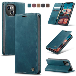 Leather Case for iPhone 14 Pro Max,CaseMe Retro Purse Luxury Magneti Card Holder Wallet Cover For iPhone 14 Pro - 0 Find Epic Store
