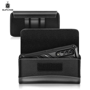 For Samsung Galaxy Z Fold 4 (2022)/Galaxy Z Fold 3 (2021) Case Wear-Resisting Leather Pouch Case with Vertical Belt Clip - 0 Find Epic Store