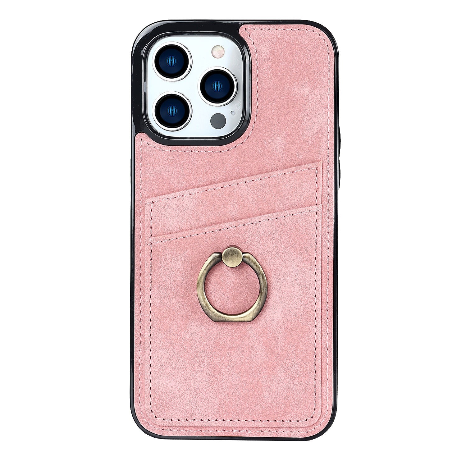 Stylish Matte Leather Case for iPhone 14 13 12 Mini 11 XR XS Max 7 8 Plus with Ring Holder multifunctional storage Phone Cover - 0 For iPhone 7 8 / Pink / United States Find Epic Store