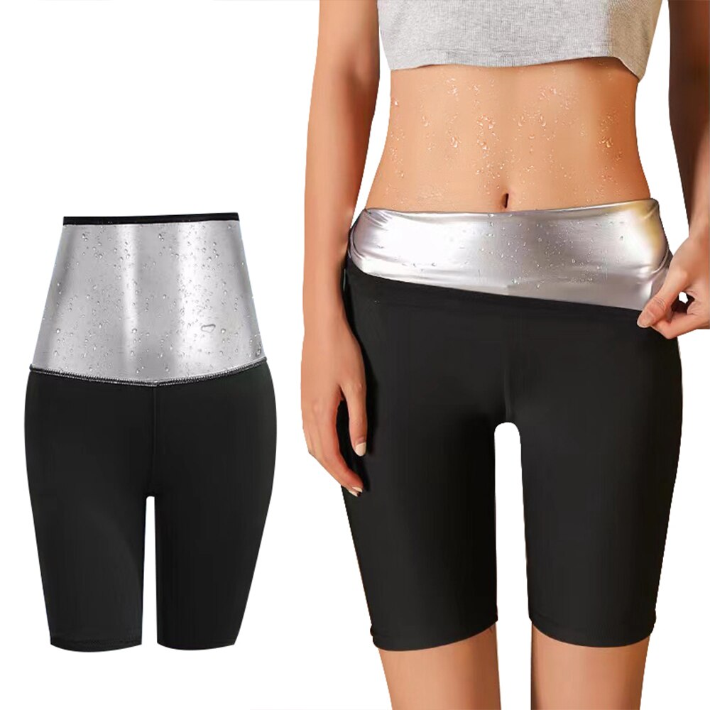 Sweat Sauna Pants Women Weight Loss Pants Waist Trainer Slimming Pants Fat Burning Sweat Short Pants - 0 Black YD8885 / M Find Epic Store