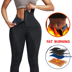 Sweat Sauna Pants Waist Trainer Body Shaper Thermo Shapewear Tummy Control Slimming Pants Fajas Workout Fitness Leggings - 31205 Blue / S / United States Find Epic Store