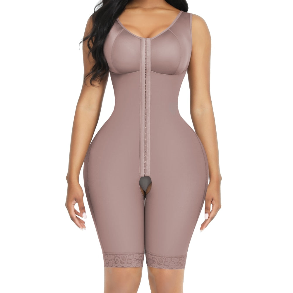 Colombian Reductive Girdles Butt Lifter Waist Trainer Body Shaper Bodysuit Women Binders Shapers Slimming Underwear Shapewear - 31205 coffee body shaper / S / United States Find Epic Store