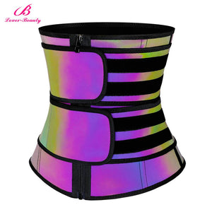 Reflective Waist Trainer High Compression Slimming Belt Latex Double Belt Waist Trimmer Weight Loss Tummy Contorl Shapewear - 31205 Find Epic Store