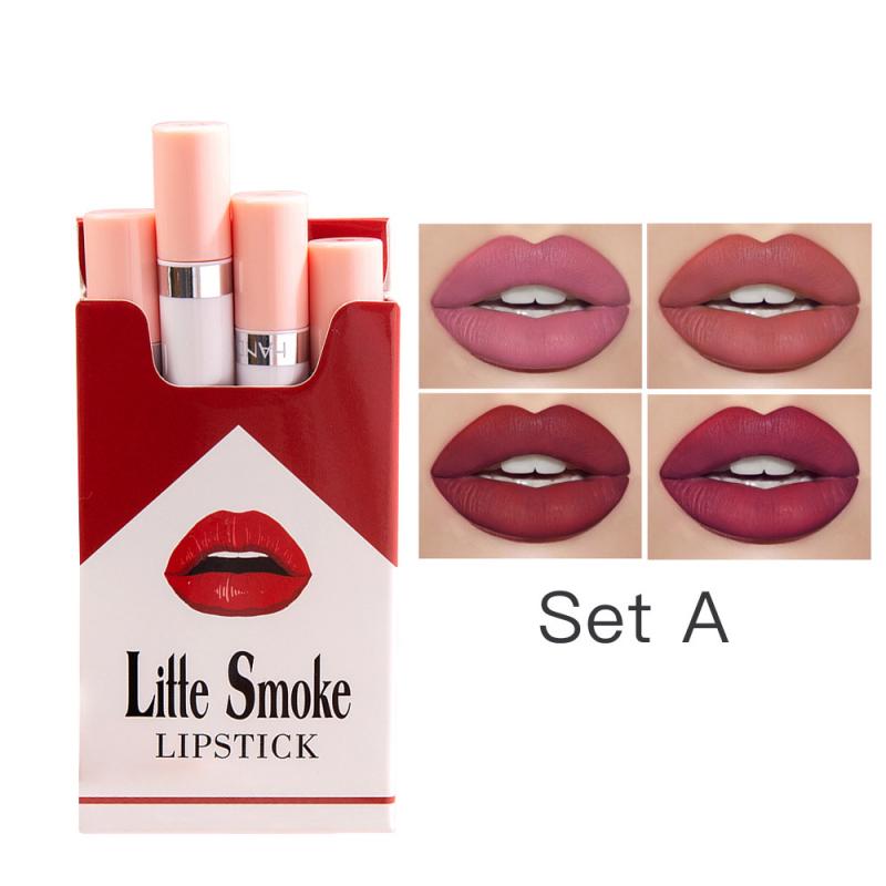Fashion 4 Colors Velvet Matte Cigarette Lipstick - 1 Set 4Pcs / Full Size 2 Find Epic Store