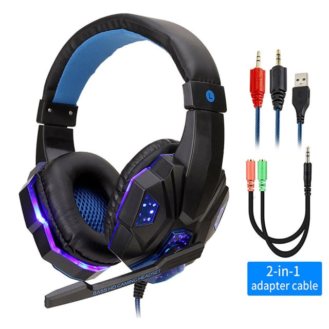 Led Light Wired Gamer Headset - BlackBlue with Light Find Epic Store