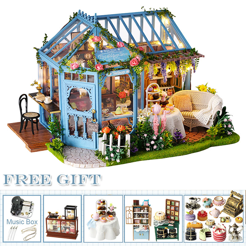 CUTEBEE Doll House Miniature DIY Dollhouse With Furnitures Wooden House Toys For Children Birthday Gift A066 - A068 Find Epic Store