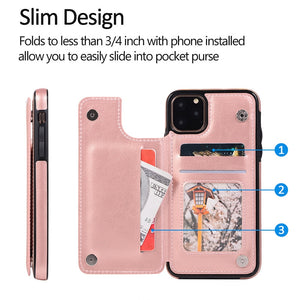 Wallet Phone Cases for iPhone 11 Pro Max 6S 6 7 8 Plus XS Max XR Case Cover Retro Flip Leather Phone Case for Iphone 7 Case Capa - Find Epic Store