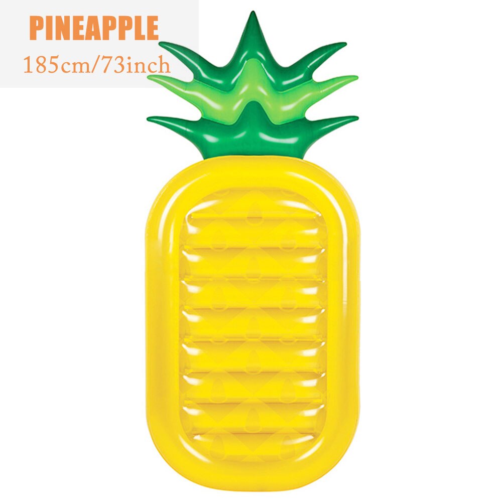 185cm Inflatable Giant Pool Float Mattress Toys Watermelon Pineapple Cactus Beach Water Swimming Ring Lifebuoy Sea Party - Pineapple Find Epic Store