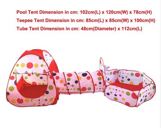 Kid Outdoor Camping Sunshade Baby Beach Tent Children Waterproof Pop Up sun Awning Tent BeachUV-protecting Sunshelter with Pool - 3pcs Find Epic Store