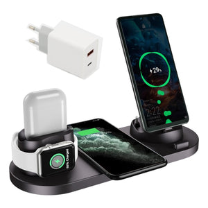 Wireless Charger 6 in 1 10w Qi Fast Stand - Find Epic Store