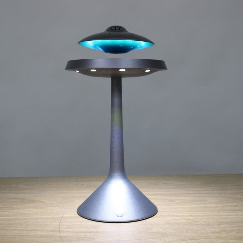 Magnetic Levitating led table lamp with UFO speaker - Find Epic Store