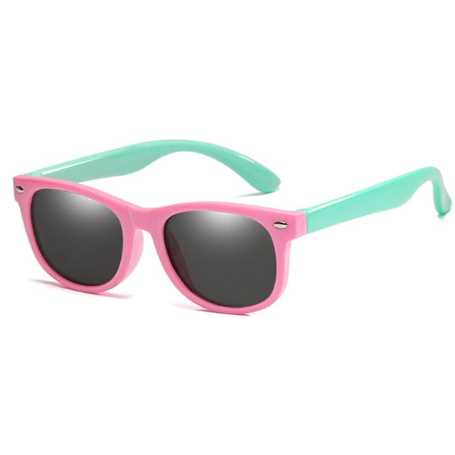 WarBlade Round Polarized Kids Sunglasses - pink green Find Epic Store