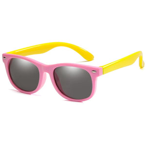 WarBlade Round Polarized Kids Sunglasses - pink yellow Find Epic Store