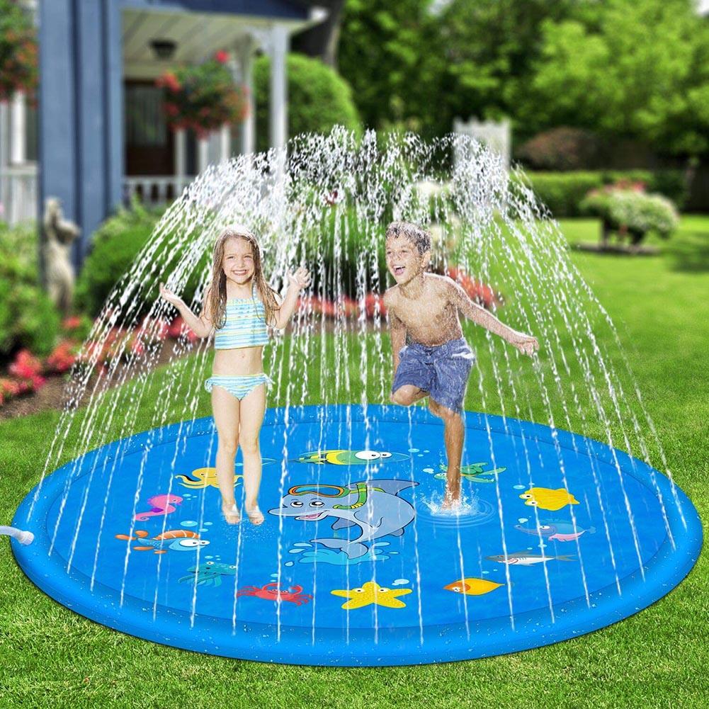 Outdoor Lawn Beach Sea Animal Inflatable Water Spray Kids Sprinkler Play Pad Mat Tub Swiming Pool - Find Epic Store