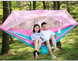 Outdoor Mosquito Net Hammock Camping - Light Pink / Light Blue Find Epic Store