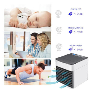 Mini USB Air Cooler Portable Air Conditioner Humidifier Purifier 7 Color Light Desktop Air Cooling Fan Air Cooler Fan for office - Find Epic Store