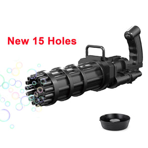 Electric Bubble Machine Toy Gun - 15HOLE Black Find Epic Store