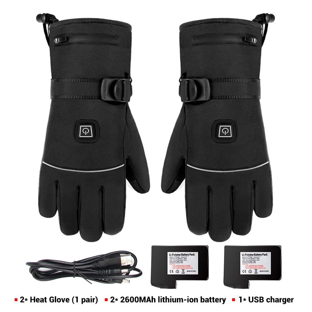 Waterproof + Heated Motorcycle Gloves - A2 With 2pcs Battery Find Epic Store