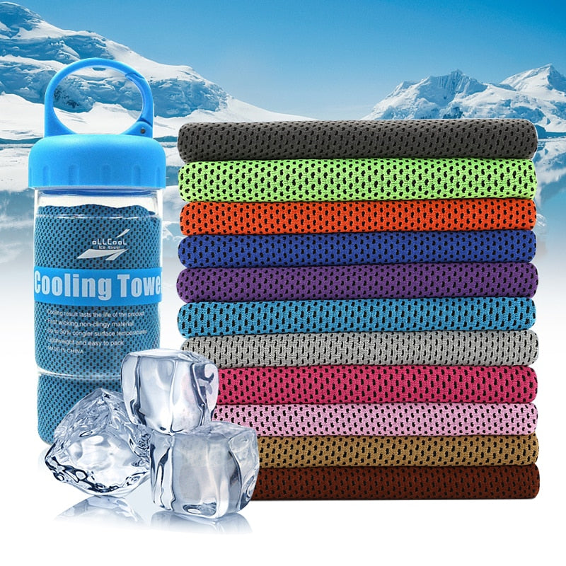 Microfiber Sport Towel Rapid Cooling Ice Face Towel Quick-Dry Beach Towels Summer Enduring Instant Chill Towels for Fitness Yoga - Find Epic Store