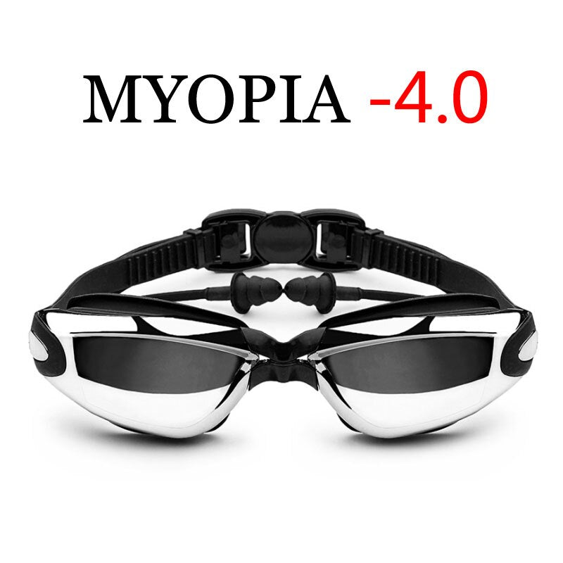 Professional Adult Swim Eyewear Waterproof Optical Diving Glasses - Myopia Black -4.0 Find Epic Store
