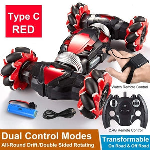 4WD RC Car Stunt Car Gesture Induction - Dual mode red Find Epic Store