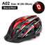 LED Light Rechargeable Cycling Mountain Road Bike Helmet - A02 Balck Find Epic Store