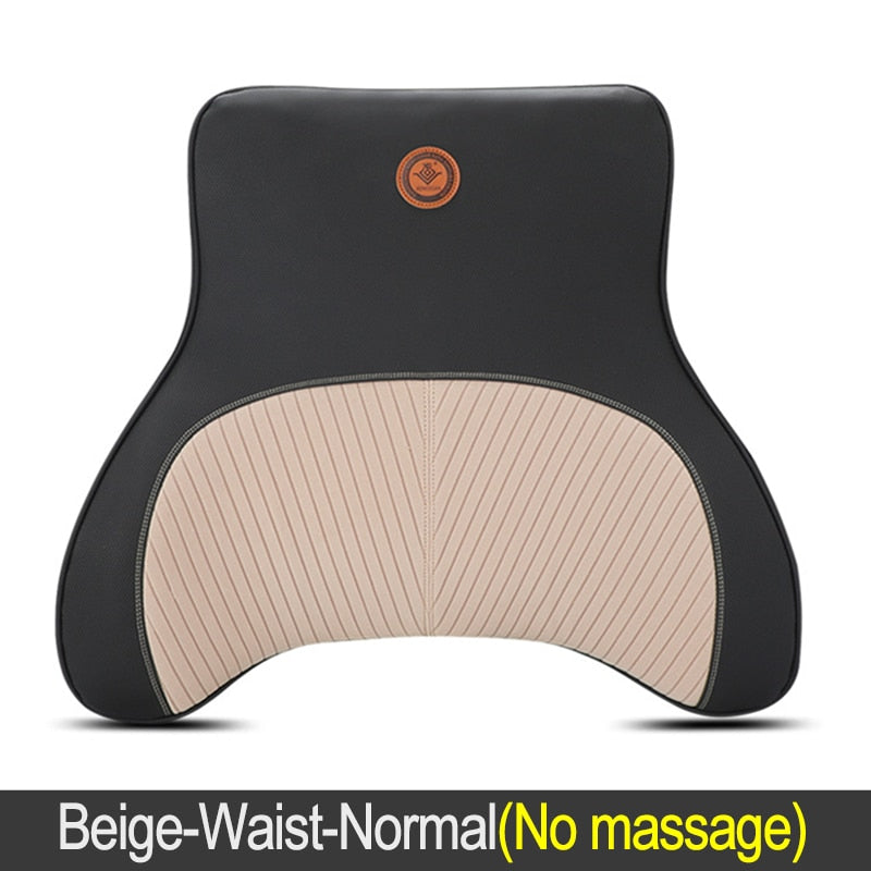 Car Massage Neck Support Pillow - Beige-Waist-Normal Find Epic Store