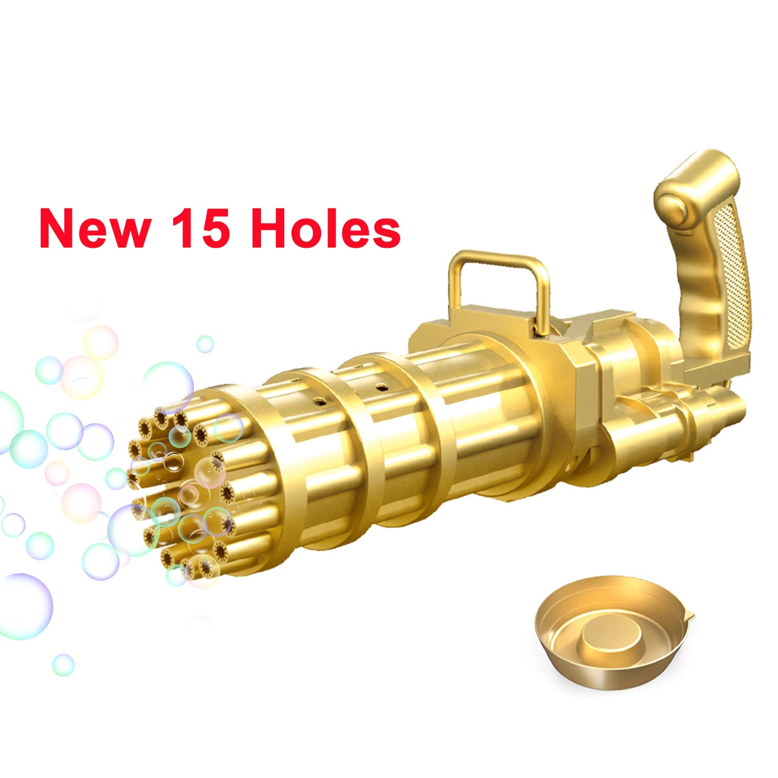 Electric Bubble Machine Toy Gun - 15HOLE Gold Find Epic Store