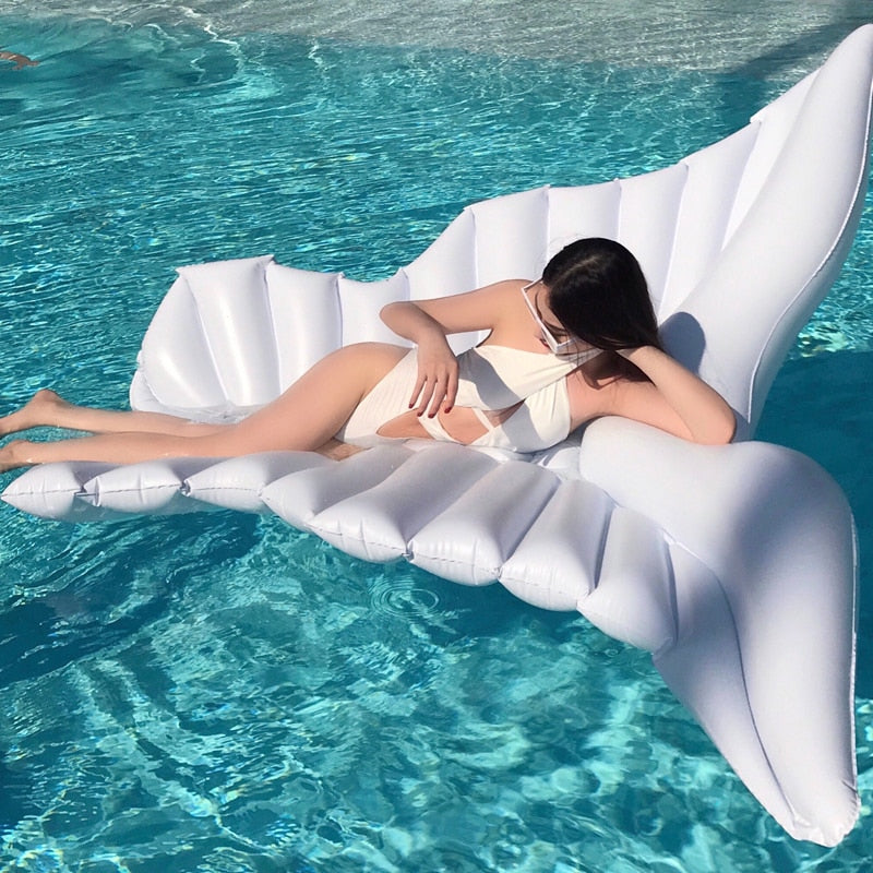 Giant Angel Wings Inflatable Pool Floating Air Mattress Lazy Water Party Toy Riding Butterfly Swimming Ring Piscina 110*180cm - Find Epic Store