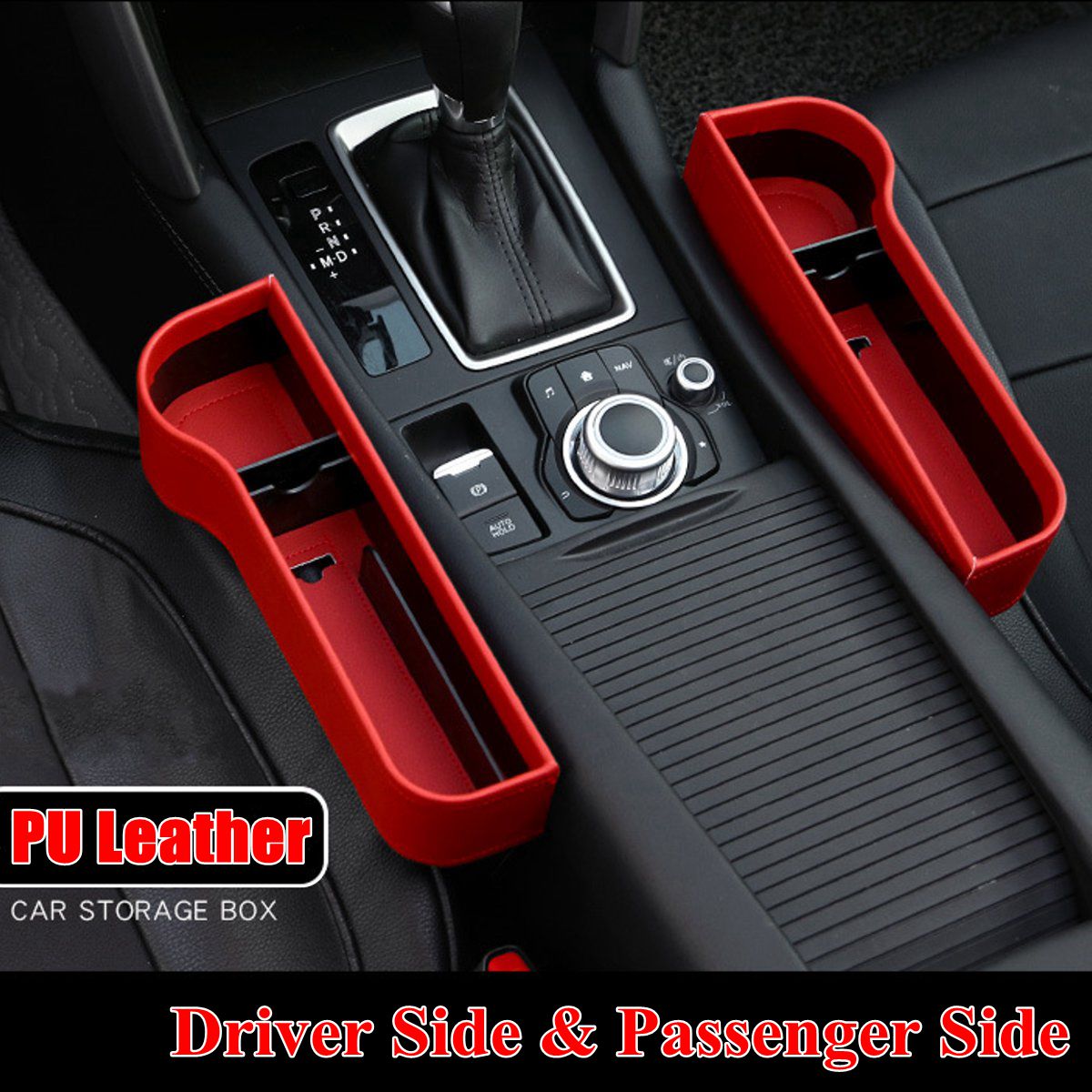 Left/Right Universal Pair Passenger Driver Side Car Seat Gap Storage Box - R and L Side D1 Find Epic Store