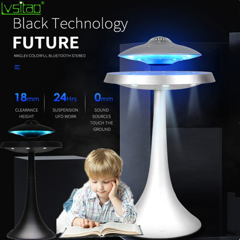 Magnetic Levitating led table lamp with UFO speaker - Find Epic Store