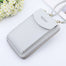 2020 Women Wallet Solid Color Leather Shoulder Straps Shoulder Bag Mobile Phone Big Card Holders Wallet Handbag Pockets girls - Gray Find Epic Store
