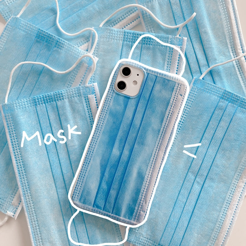 Creative Mask iPhone Case - blue / for iphone XS Find Epic Store