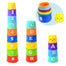 8PCS Educational Baby Toys 6Month Figures Letters Foldind Stack Cup Tower - Find Epic Store