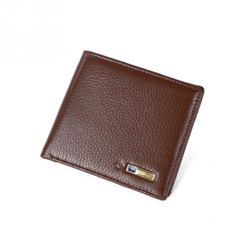 Men Smart Wallet Genuine Leather - Brown Find Epic Store