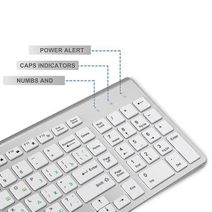 Wireless Ergonomic Thin Keyboard Mouse Set - Find Epic Store