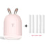 High Quality 220ML Ultrasonic LED Air Humidifier - Pink and 5 filters Find Epic Store