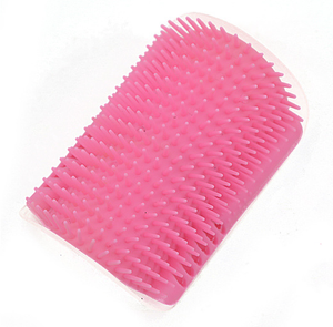 Pet cat Self Groomer Grooming Tool Hair Removal Brush Comb for Dogs Cats Hair Shedding Trimming Cat Massage Device with catnip - Pink / 9x13cm Find Epic Store