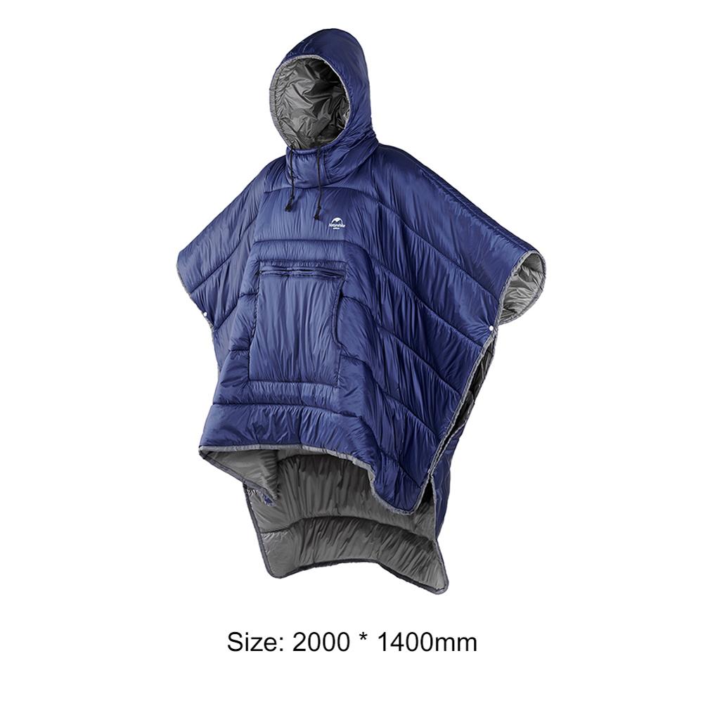Nature Hike Camping Sleeping Bag Cloak Winter Outdoor Portable Sleeping Bag Men Women Wearable Warm Sleeping Bags - Blue Find Epic Store