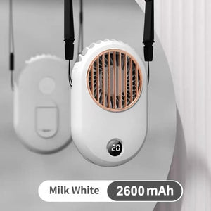 Portable Neck Fan - Milk White 2600mAH Find Epic Store