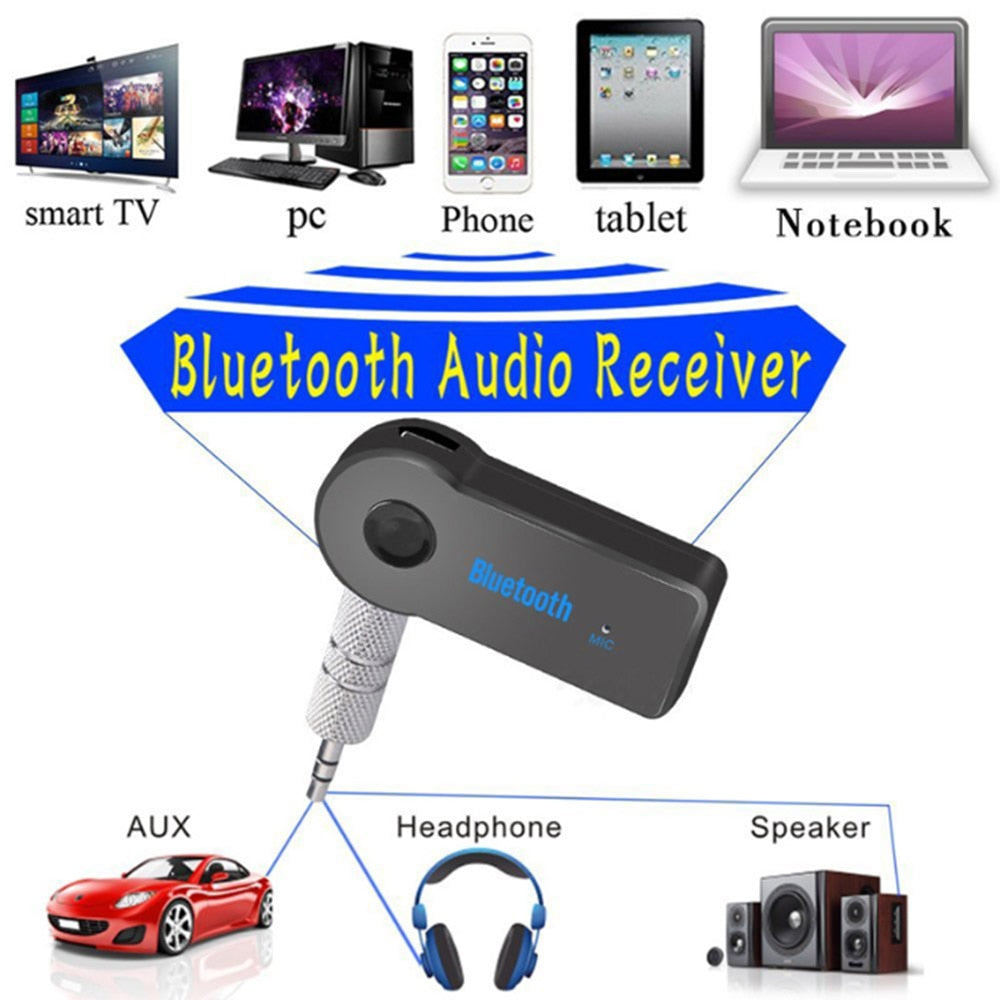 Smart Car Music Bluetooth Wireless Receiver 3.5mm Wireless Adapter - Find Epic Store