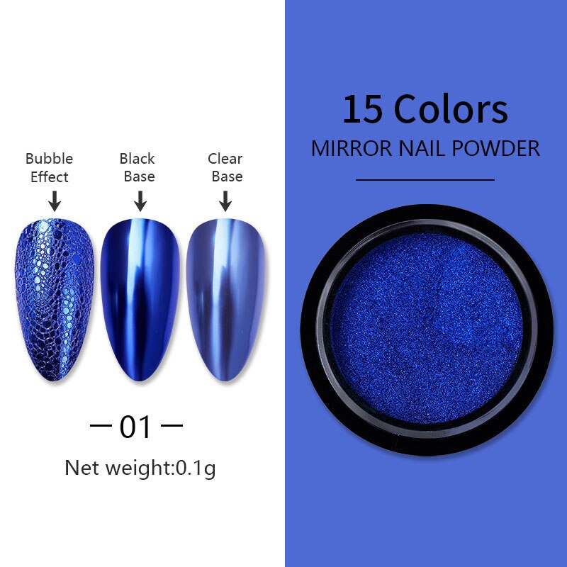 Mirror Nail Art Pigment Powder - Color 01 Find Epic Store