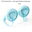 Neck Band Fan Portable Mini Double Wind Head Neckband Fan with USB Rechargeable Air Cooler for Traveling Outdoor Office Portable - light x Aromatherapy 9 Find Epic Store