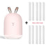 High Quality 220ML Ultrasonic LED Air Humidifier - Pink and 10 filters Find Epic Store