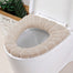 Universal Warm Soft Washable Toilet Seat Cover - khaki Find Epic Store