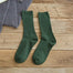 Autumn new women's Harajuku retro colorful high quality fashion cotton color casual socks - Green / 36-40 Find Epic Store